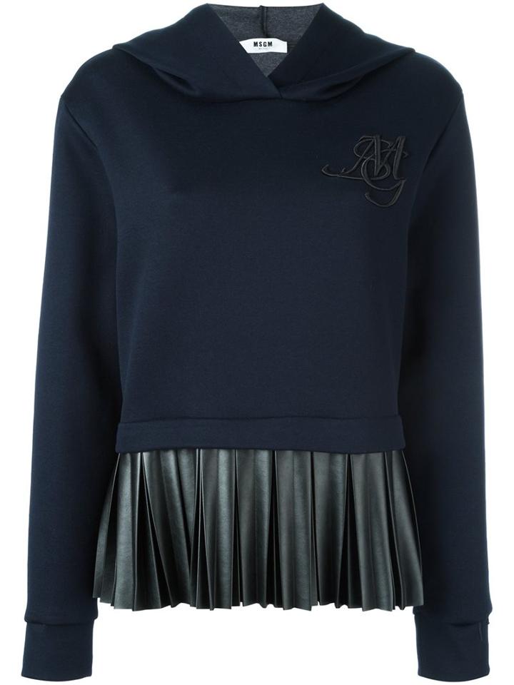 Msgm Contrast Layer Hoodie