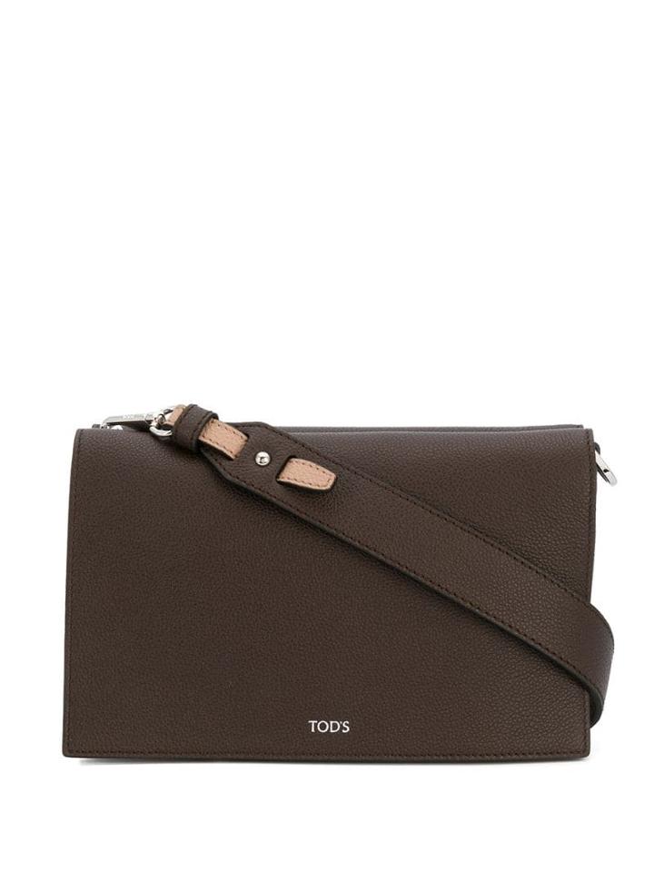 Tod's Leather Cross Body Bag - Brown
