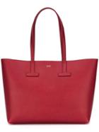 Tom Ford Large Shopper Tote, Women's, Red, Bos Taurus/polyamide/calf Leather/polyurethane