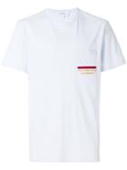 Salvatore Ferragamo Stripe Detail T-shirt - Blue