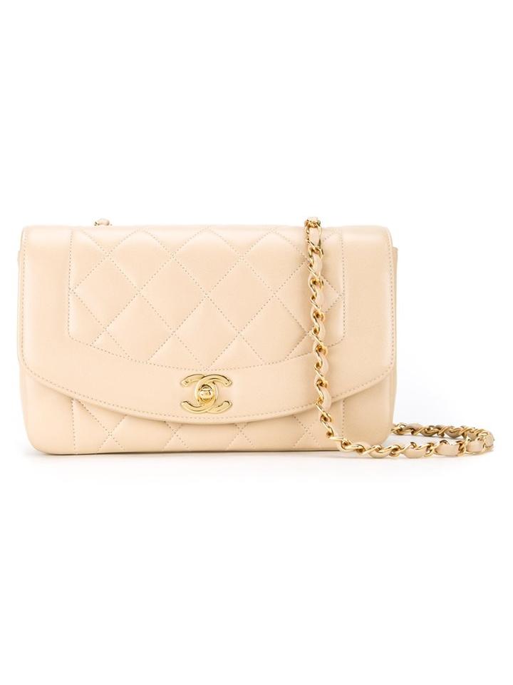 Chanel Vintage 'diana' Shoulder Bag, Women's, Nude/neutrals