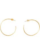 Marie Helene De Taillac 22kt Gold Hoop Earrings, Women's, Metallic