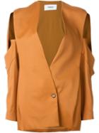 Chalayan Open Pocket Jacket, Women's, Size: 42, Yellow/orange, Cupro/spandex/elastane/acetate/viscose