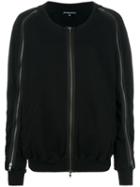Ann Demeulemeester Zip Sweatshirt, Women's, Size: 38, Black, Cotton