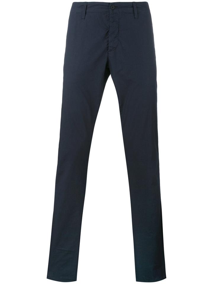 Tomas Maier Classic Trousers, Men's, Size: 32, Blue, Cotton
