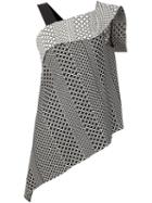Roland Mouret 'iver' Asymmetric Monochrome Top