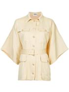 Hermès Vintage Oversized Short Sleeve Shirt - Nude & Neutrals