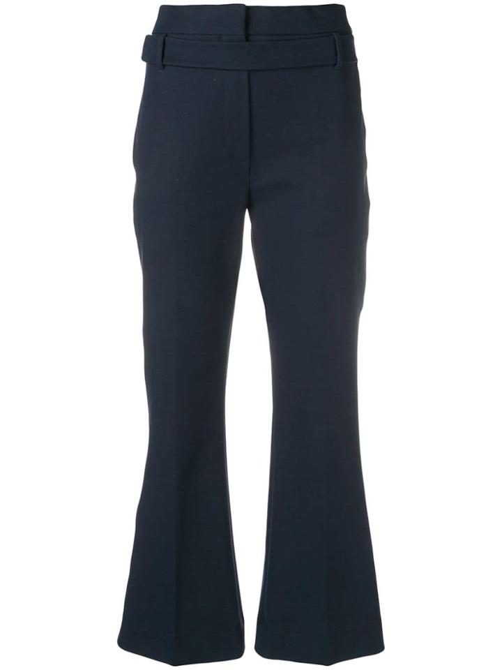 Sportmax Kick Flare Tailored Trousers - Blue