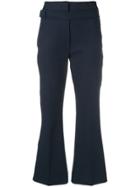 Sportmax Kick Flare Tailored Trousers - Blue
