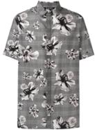 Neil Barrett Floral Print Shirt - Grey
