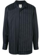 Wooyoungmi Striped Layered Front Shirt - Blue