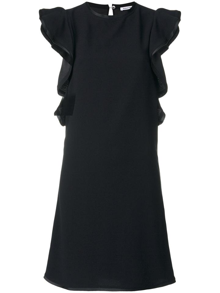P.a.r.o.s.h. Ruffle Sleeve Dress - Black