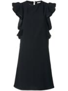 P.a.r.o.s.h. Ruffle Sleeve Dress - Black