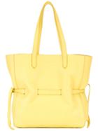 Jil Sander Bucket Tote Bag, Women's, Yellow/orange, Leather