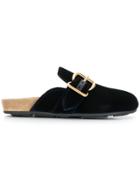 Prada Buckle Slippers - Blue