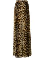 Moschino Leopard Print Palazzo Trousers - Neutrals