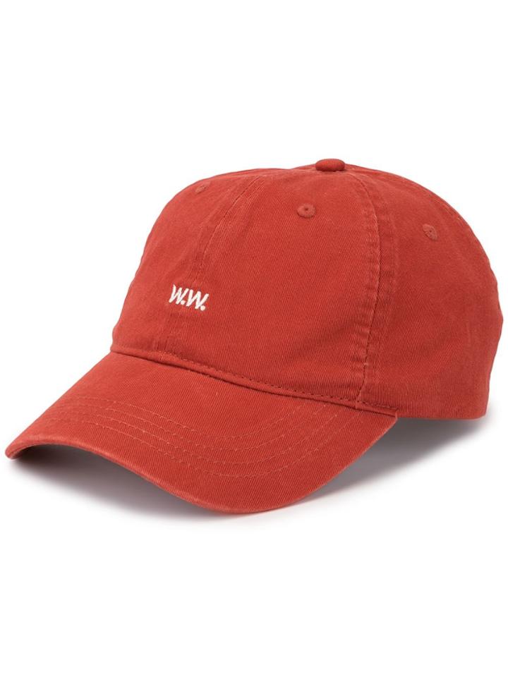 Wood Wood Low Profile Baseball Cap - Red