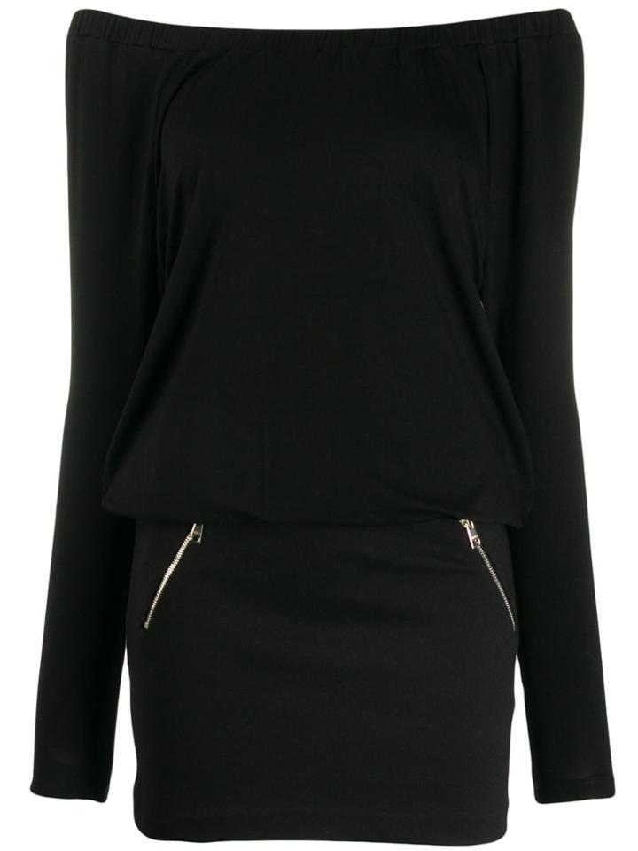 Liu Jo Short Off-the-shoulder Dress - Black