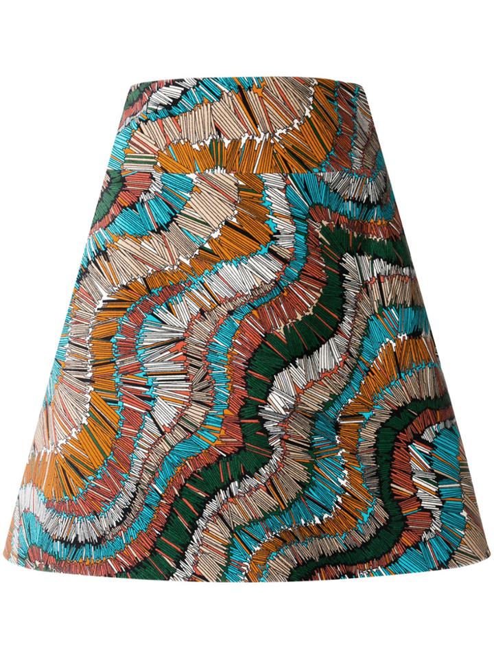 La Doublej Fiammiferi Print Mini Skirt - Multicolour