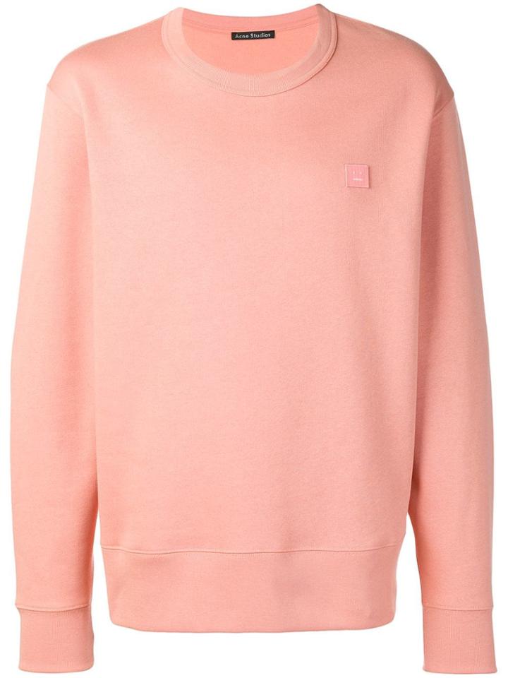 Acne Studios Fairview Face Sweatshirt - Pink