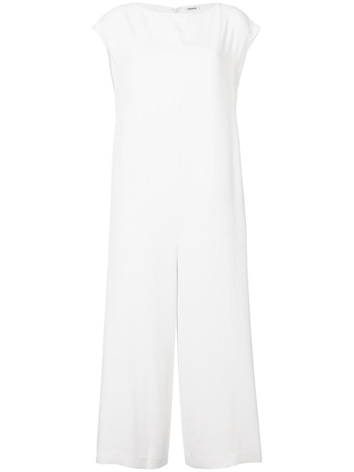 P.a.r.o.s.h. Cropped Wide-leg Jumpsuit - Nude & Neutrals