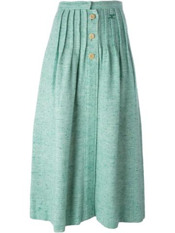 Courrèges Vintage Buttoned Knit Skirt