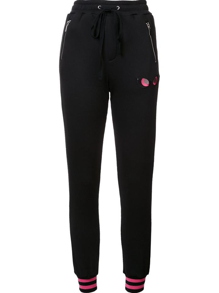 Thomas Wylde 'stand Up' Track Pants, Women's, Size: Large, Black, Polyester/modal