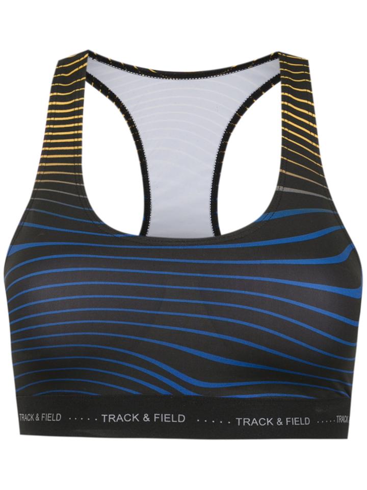 Track & Field Flash Elasticated Top - Black