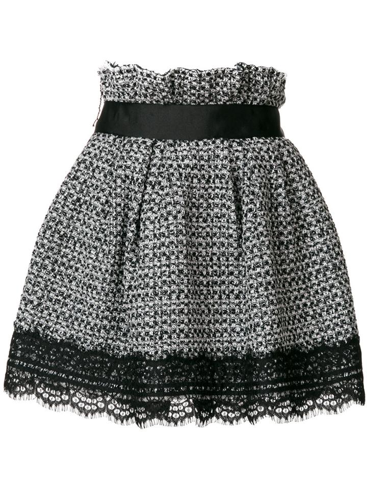 Faith Connexion Lace Trimmed Shorts - Black