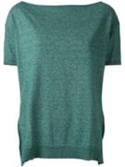 Scanlan Theodore Boat Neck Jumper, Women's, Size: S/m, Green, Cotton