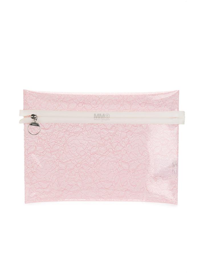 Mm6 Maison Margiela Transparent Clutch - Pink & Purple