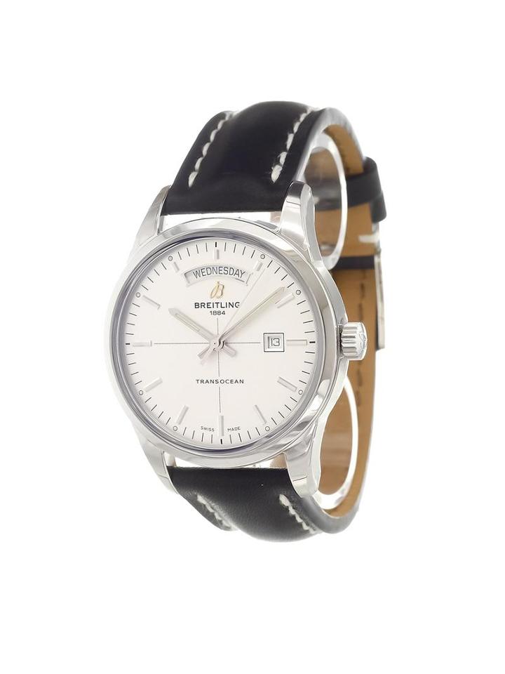 Breitling 'transocean Day & Date' Analog Watch, Men's, Stainless Steel