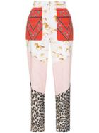 Ganni Sweeny Patchwork Print Trousers - Neutrals
