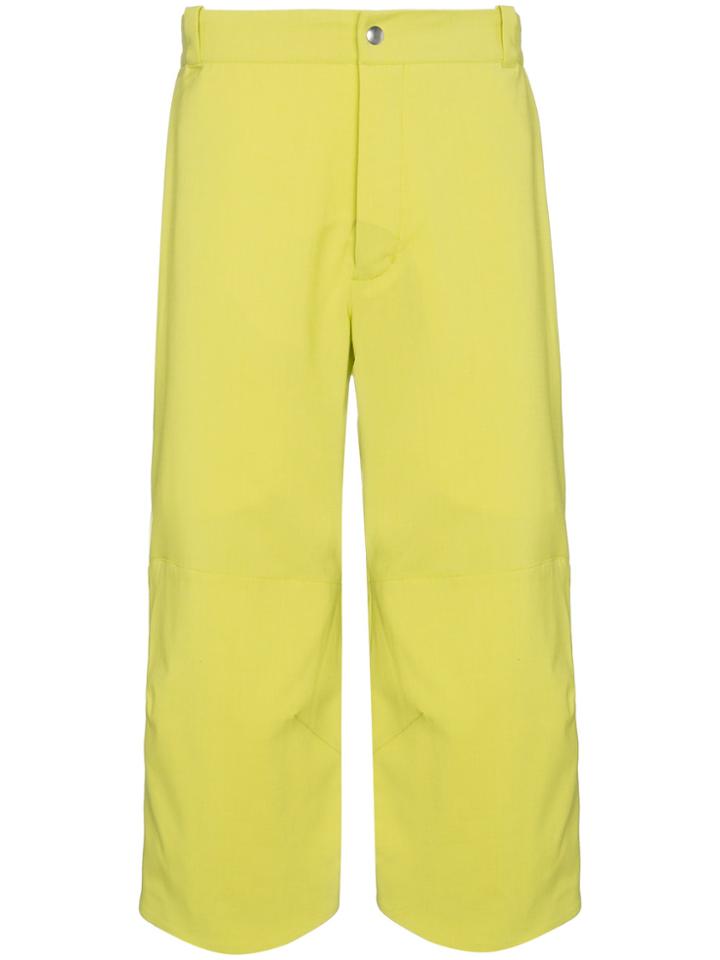 Kiko Kostadinov Dolarhyde Virgin Wool Blend Cropped Trousers - Green