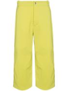 Kiko Kostadinov Dolarhyde Virgin Wool Blend Cropped Trousers - Green