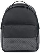 Emporio Armani Monogram Backpack - 83194 Navy Black