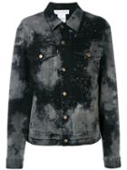 Melampo - Distressed Denim Jacket - Women - Cotton/nylon/polyester/spandex/elastane - 38, Black, Cotton/nylon/polyester/spandex/elastane