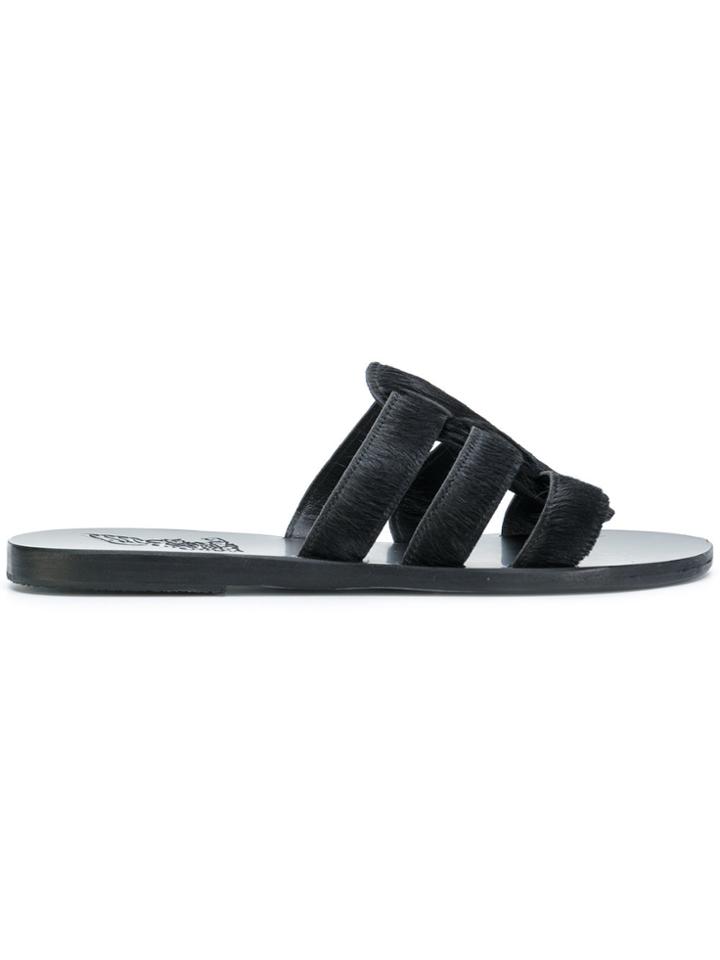 Ancient Greek Sandals Kavvadia Flat Sandals - Black
