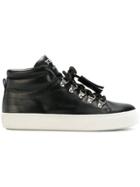 Tod's Tassel Trim Hi-top Sneakers - Black