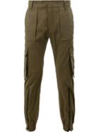 Juun.j Multiple Pockets Tapered Trousers, Men's, Size: 46, Green, Cotton/polyurethane