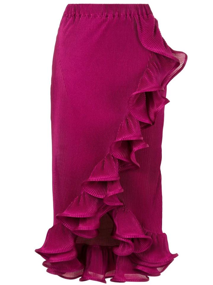 Romance Was Born Bloom Pleated Skirt - Purple