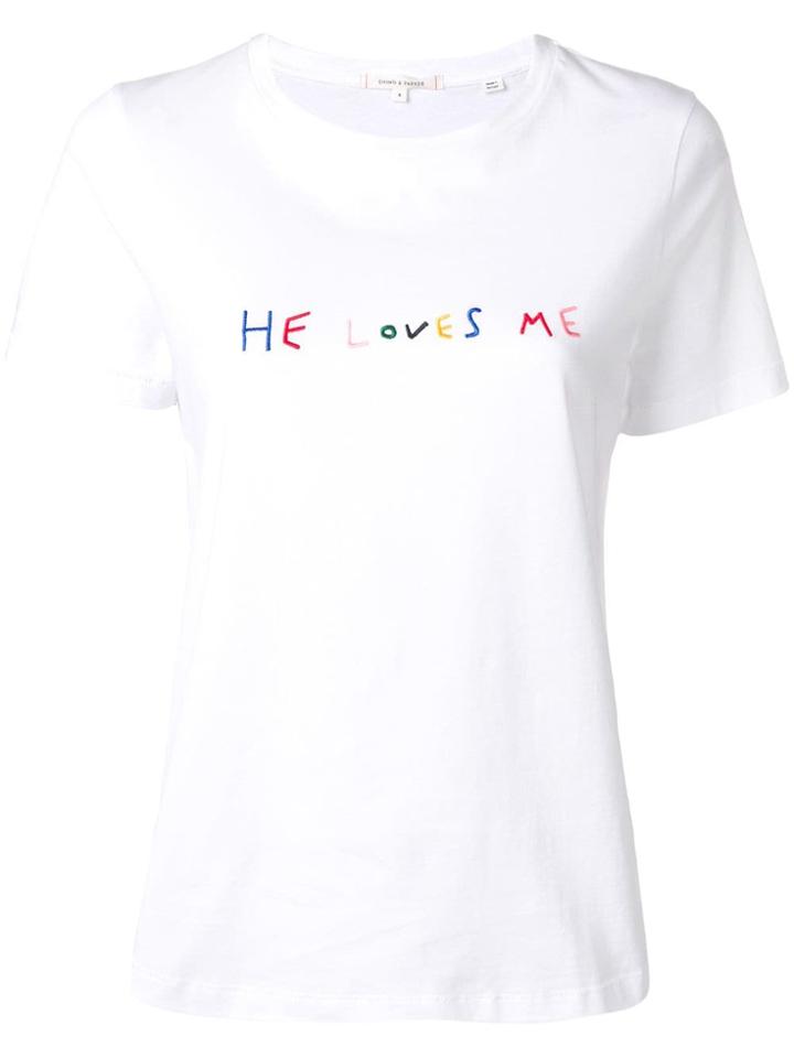 Chinti & Parker He Loves Me T-shirt - White