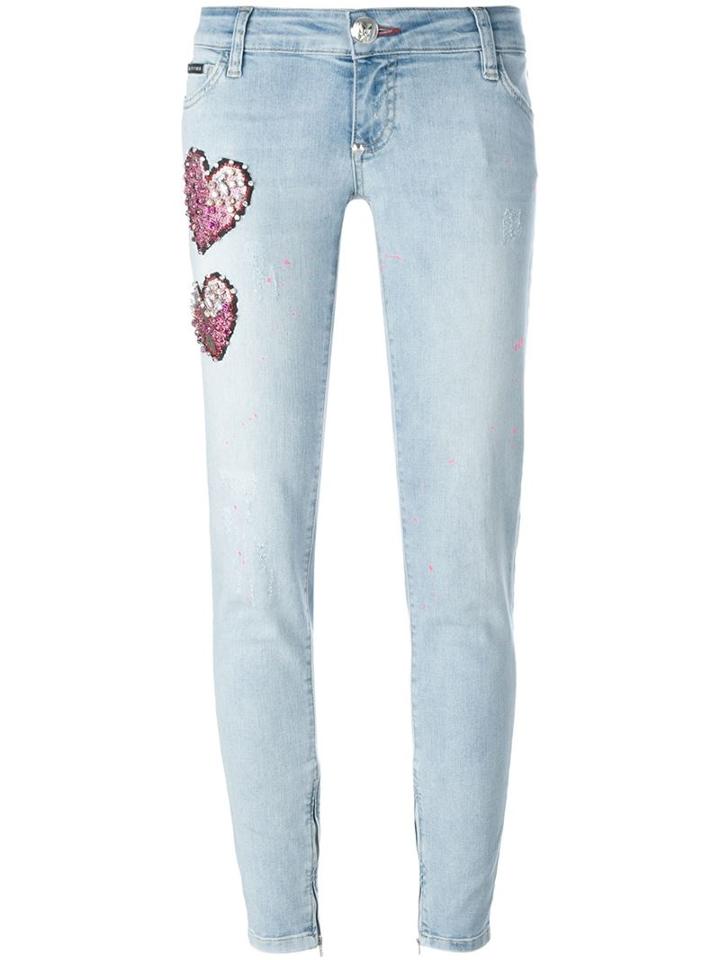 Philipp Plein Selector Jeans, Women's, Size: 29, Blue, Cotton/spandex/elastane
