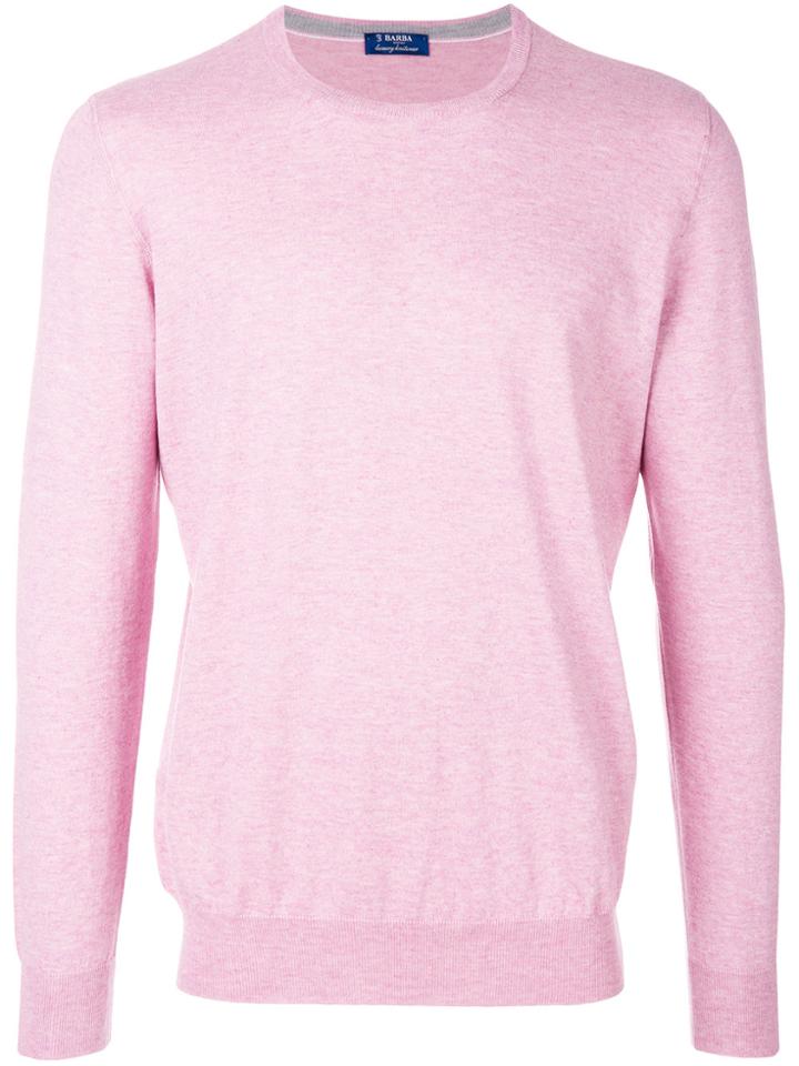 Barba Crew Neck Sweatshirt - Pink & Purple