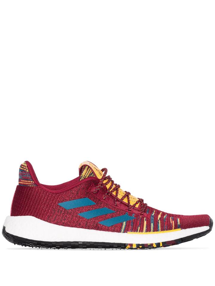 Adidas X Missoni Red Pulseboost Woven Sneakers