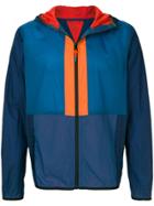Ps By Paul Smith Colour-block Hooded Jacket - Blue