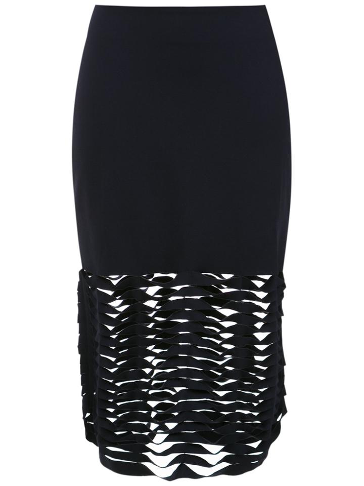 Gloria Coelho Cut Out Details Skirt - Blue