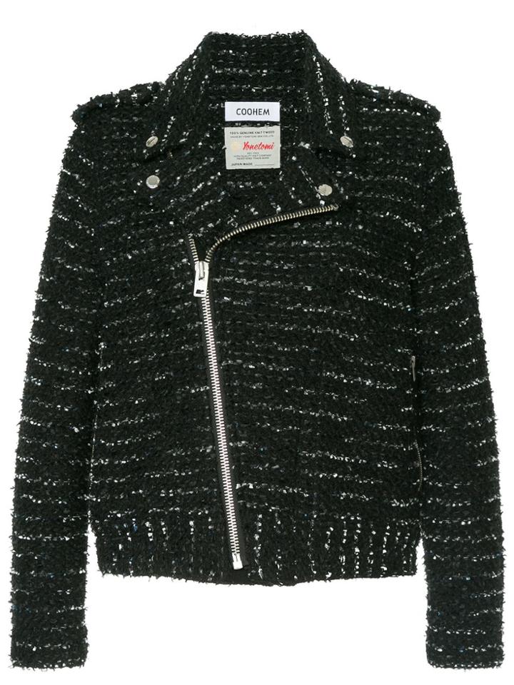 Coohem Rider Tweed Jacket - Black