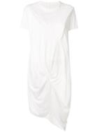 Rick Owens Drkshdw Asymmetric T-shirt Dress - White
