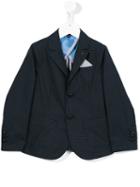 Armani Junior Patterned Blazer, Toddler Boy's, Size: 4 Yrs, Blue